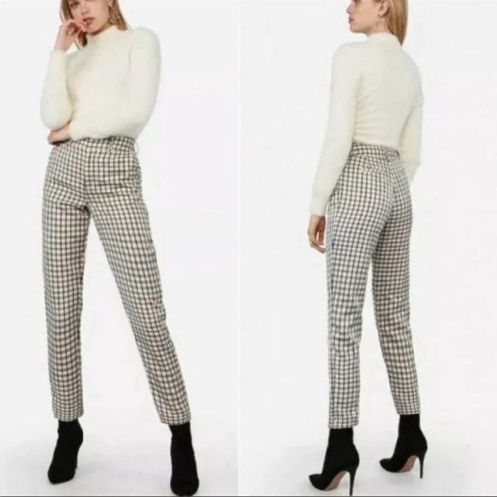Express Plaid Trouser Pants NWT